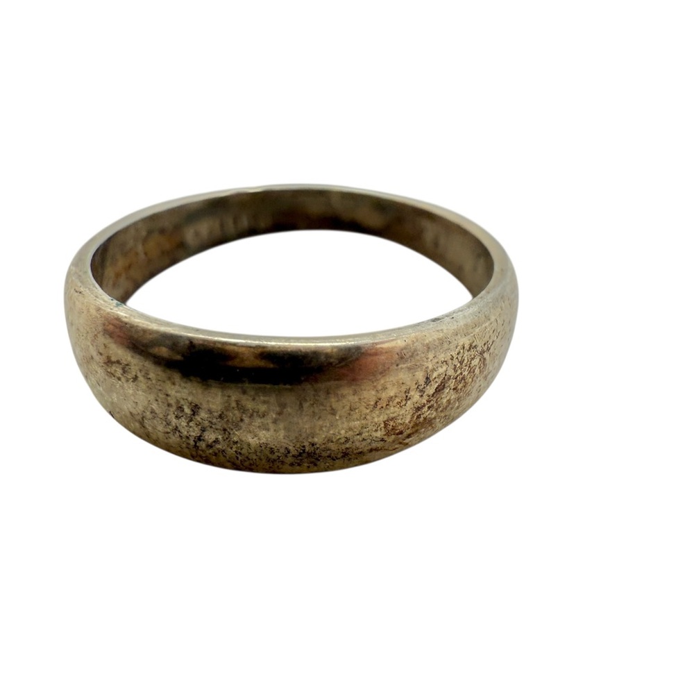 Elegant Antique Sterling Silver Band Ring Size 6